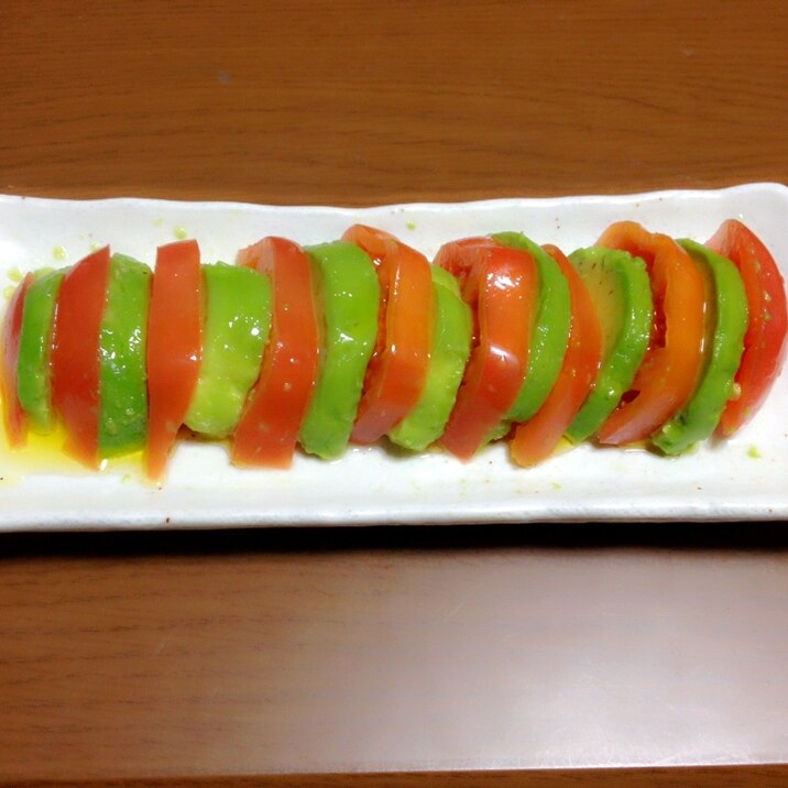 美肌レシピ♡アボカドトマトの簡単サラダ♡